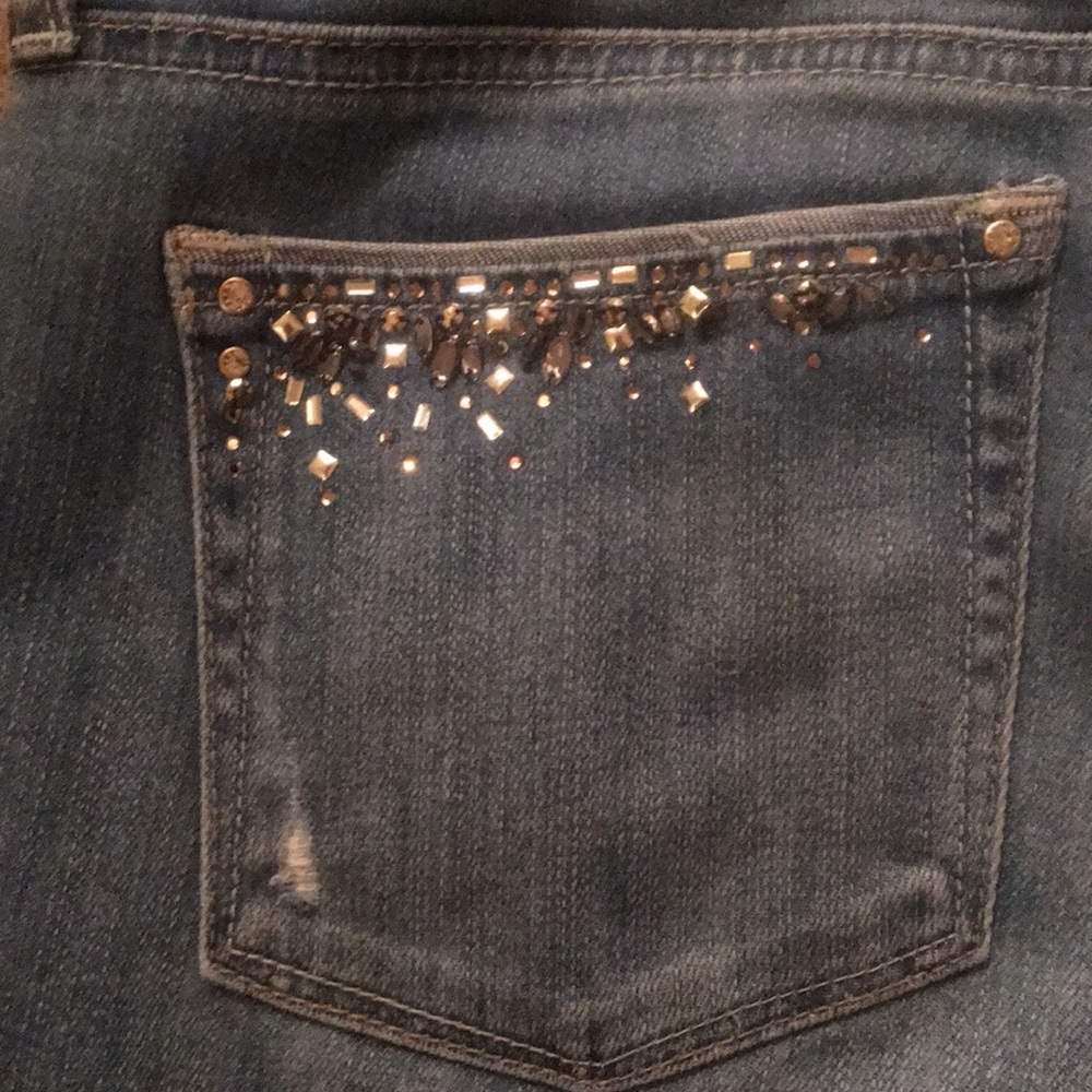 WHBL Distressed Rhinestone Jeans - Picture 5 of 6